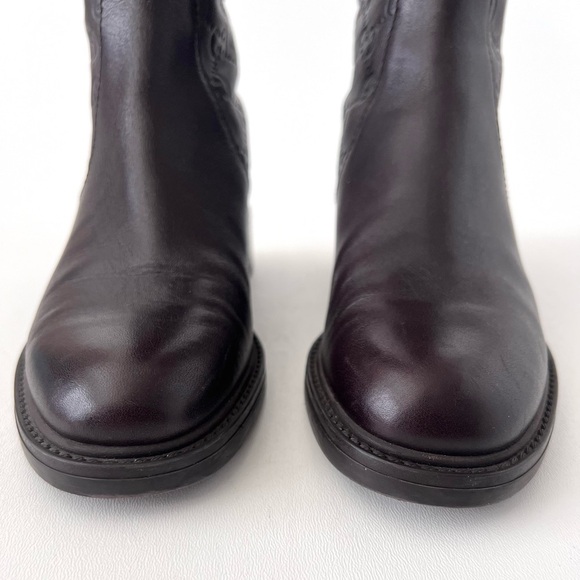 GUCCI | Brown Guccissima GG Logo Maud Leather Knee High Riding Boots EU 36.5 - Picture 6 of 12